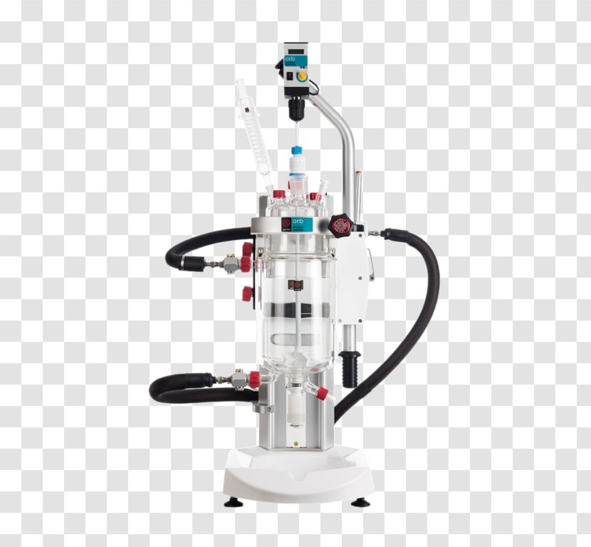 Chemical Reactor Jacketed Vessel Batch Laboratory Machine - Reagent - Vacuum Transparent PNG