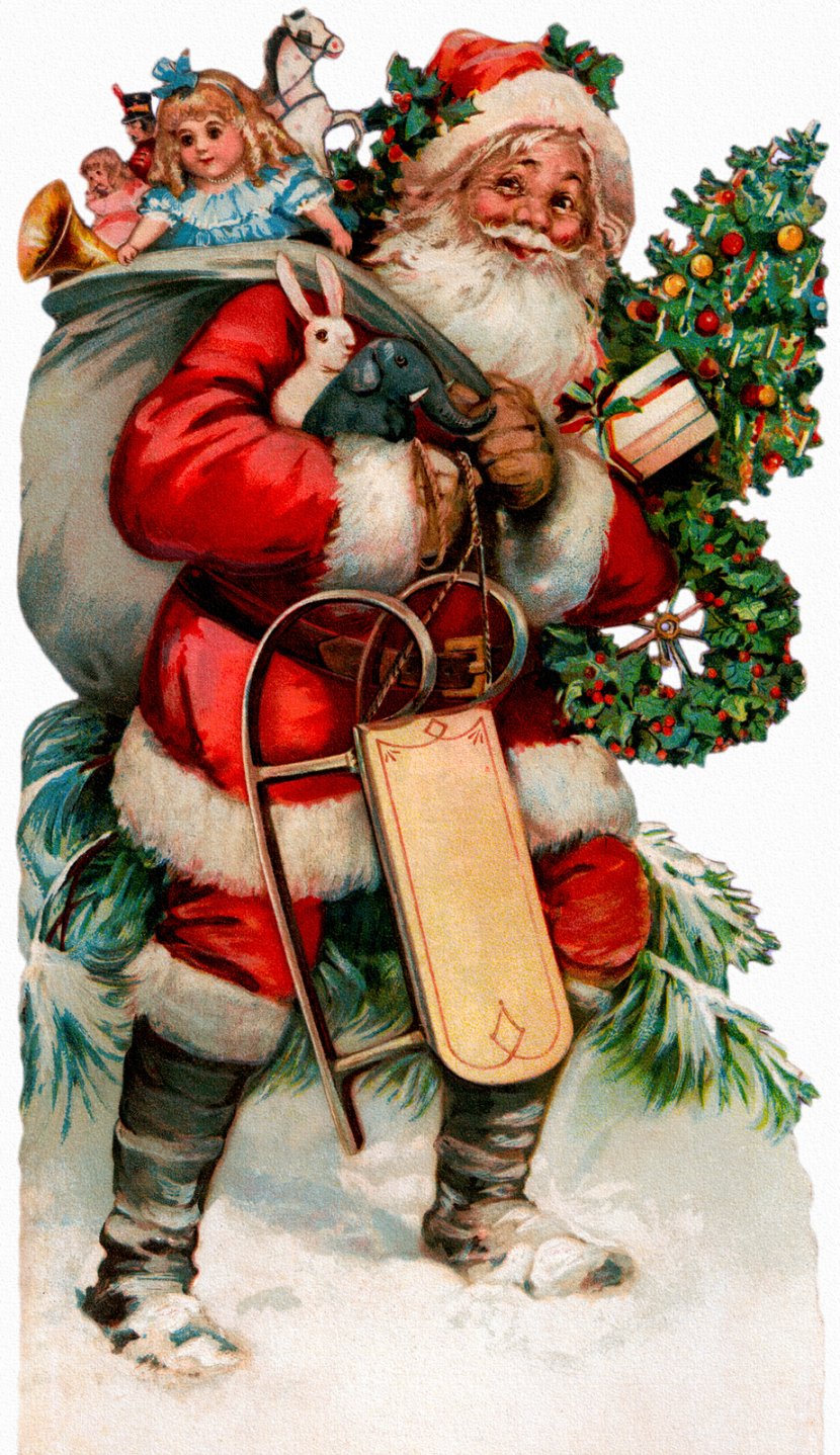 Santa Claus Christmas Card And Holiday Season Clip Art - Saint Nicholas Transparent PNG