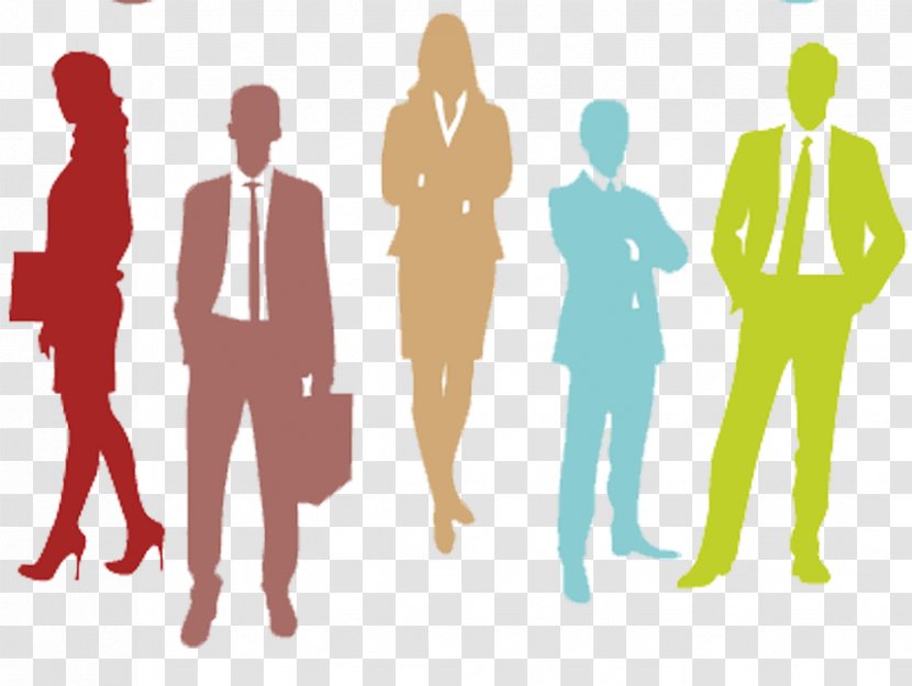 Businessperson Silhouette Illustration - Business Color Figures Transparent PNG