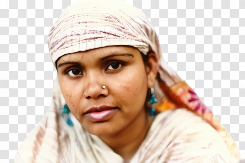 Woman Face - Person - Smile Turban Transparent PNG