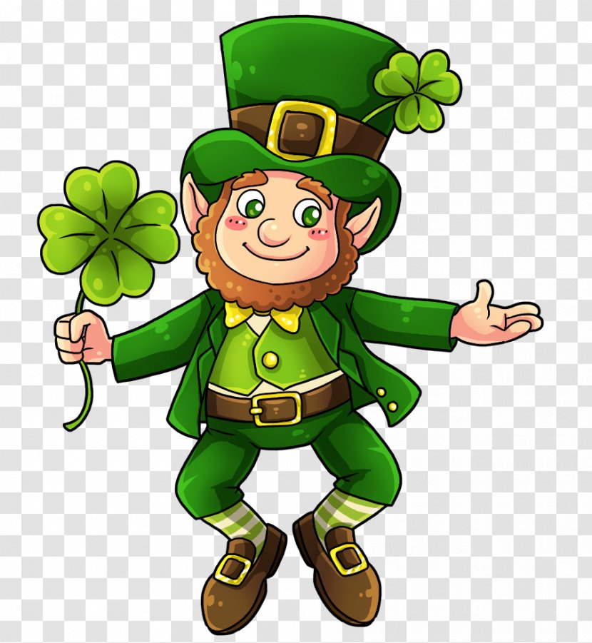 Clip Art Leprechaun Openclipart Free Content Image - Tree - Irish Christmas Transparent PNG