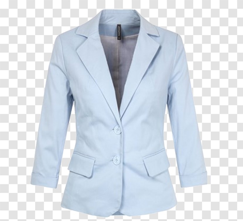 Blazer Button Sleeve Clothing Jacket - Formal Wear Transparent PNG