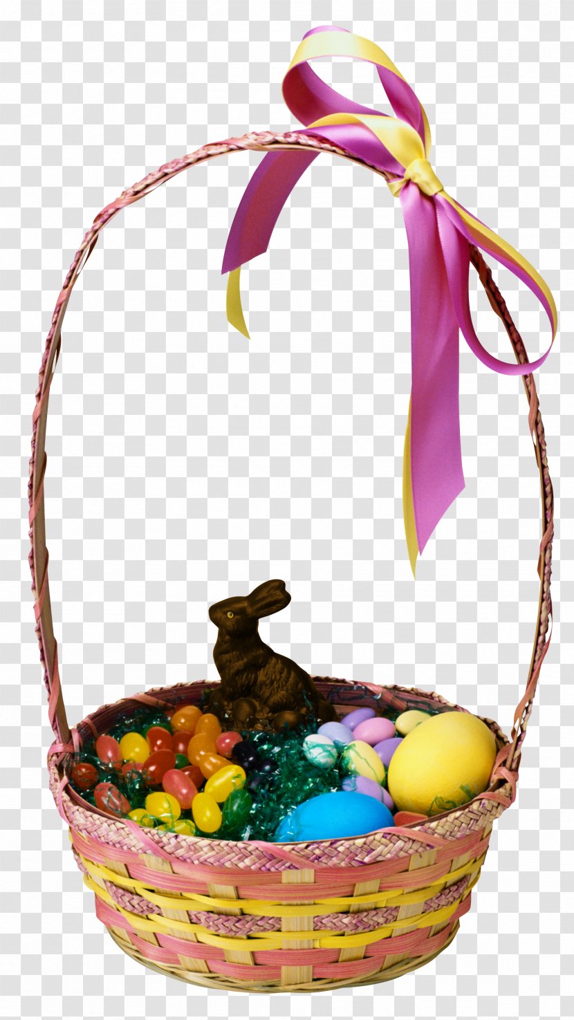 Easter Bunny Basket - Transparent And Clipart Picture Transparent PNG