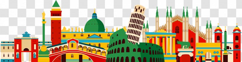 Flag Of Italy Royalty-free Illustration - Shutterstock - City Silhouette Transparent PNG