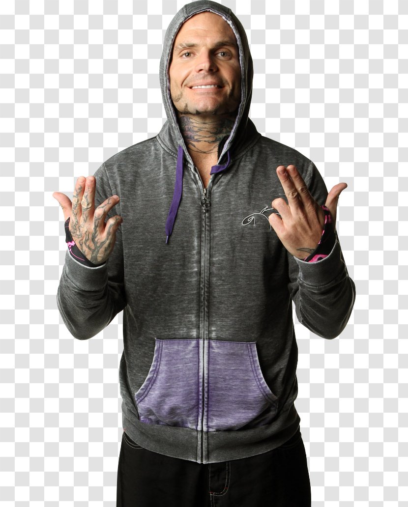 Jeff Hardy Impact! Hoodie Impact Wrestling Professional - Heart Transparent PNG