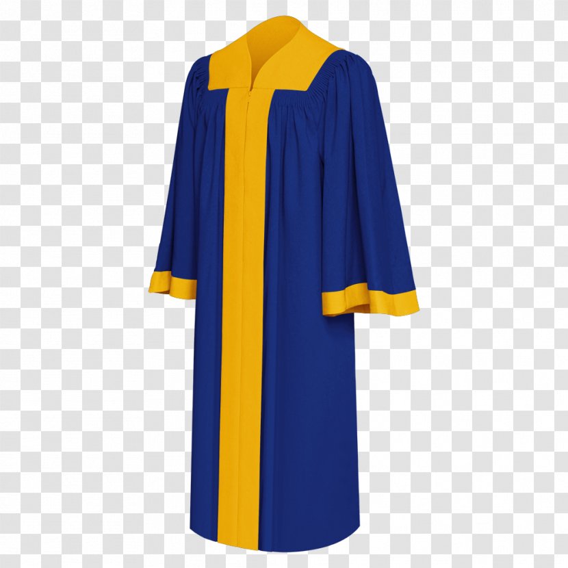 Robe Academic Dress Clothing Gown - Blue Graduation Cap Transparent PNG