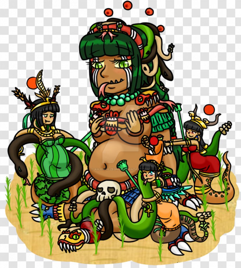 Aztec Empire Maya Civilization Death Gods Coatlicue - Mythical Creature - Goddess Transparent PNG