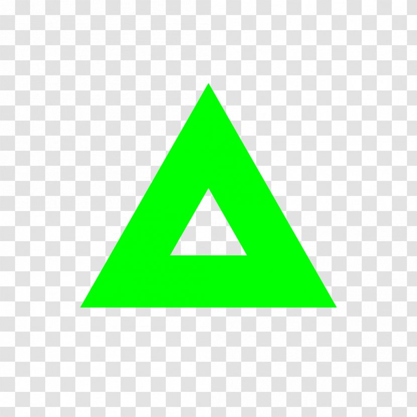 Triangle Area Logo - Lime Transparent PNG