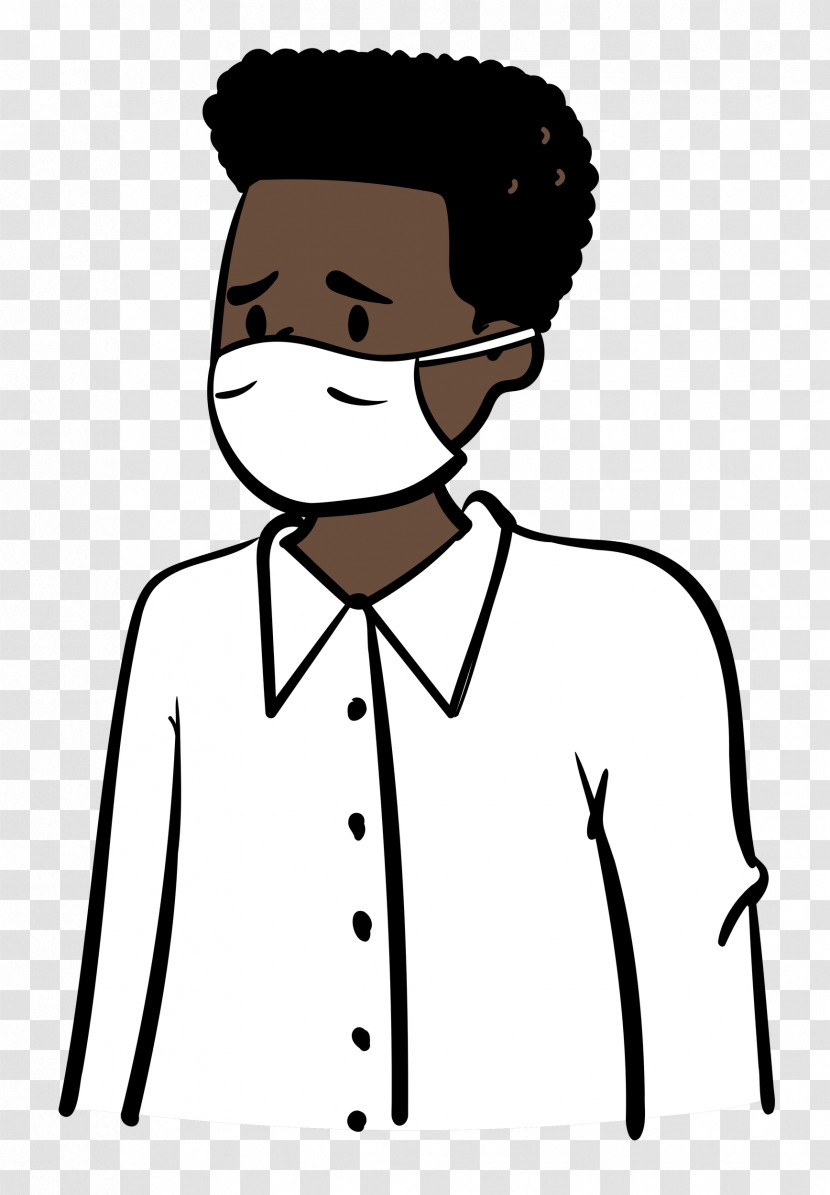 Man Medical Mask Coronavirus Transparent PNG