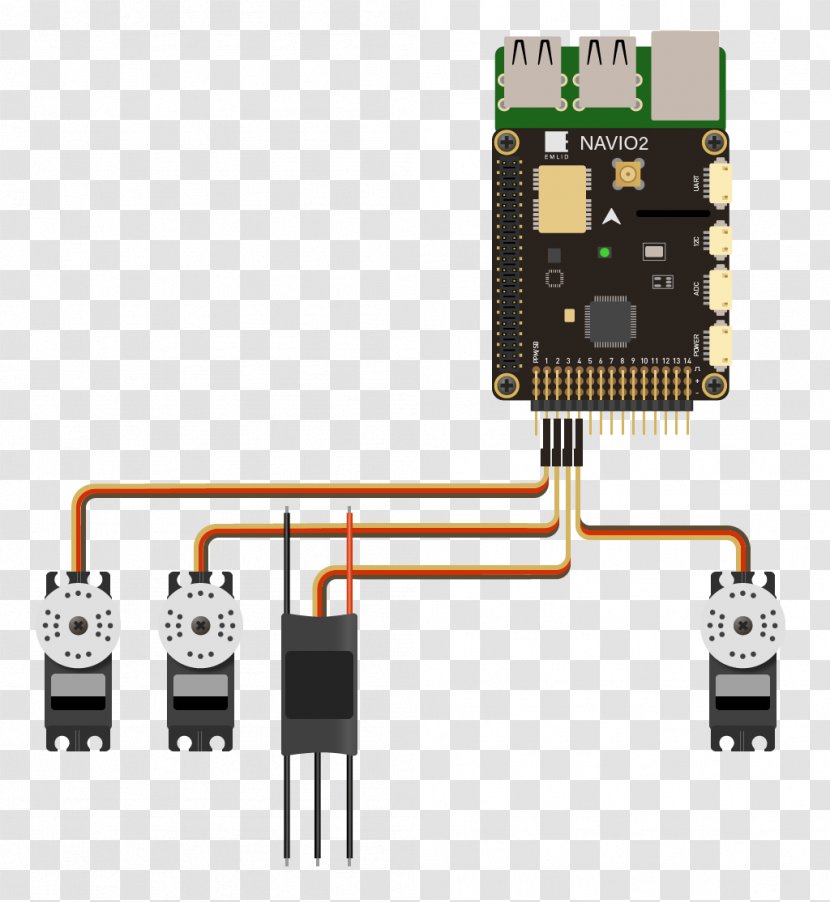 Microcontroller Electronic Speed Control Servo Electronics Electrical Network - Semiconductor - Wiring Diagram Transparent PNG