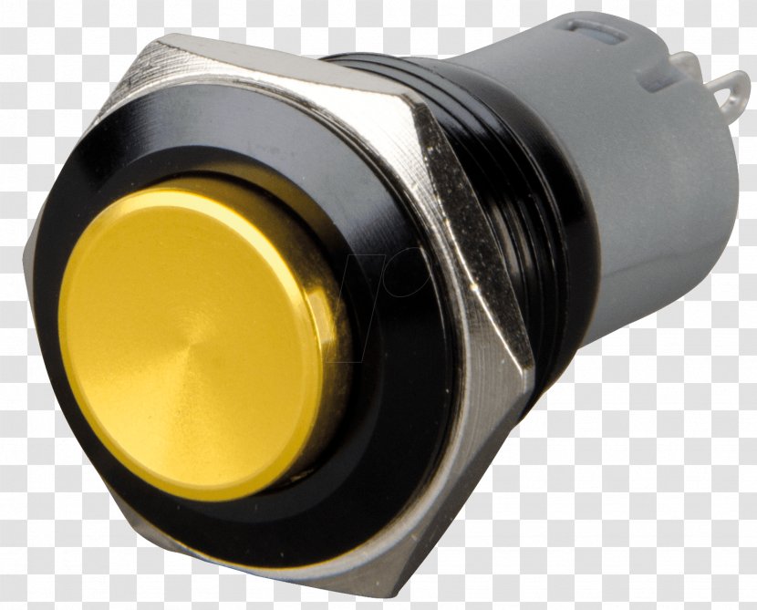 Industrial Design Push-button - Yellow - Pushbutton Transparent PNG