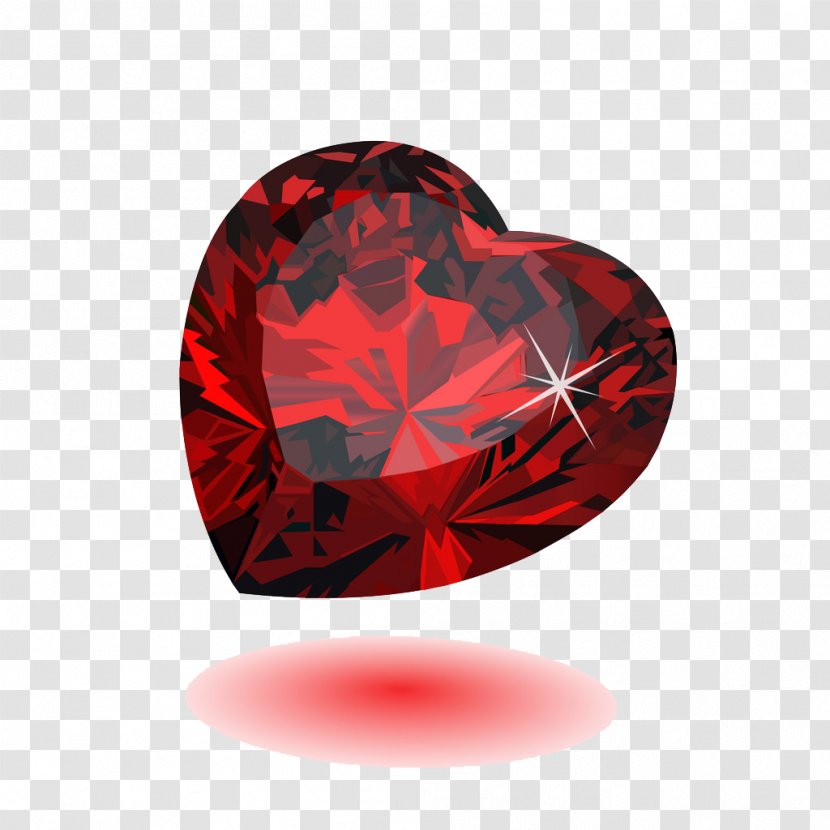 Heart Red - Ruby Transparent PNG