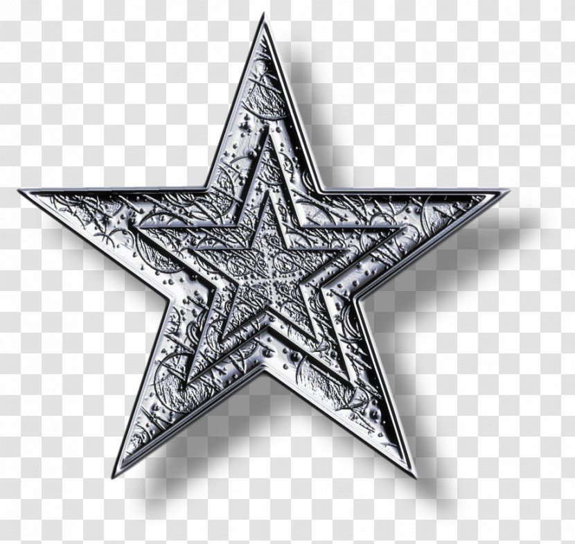 Star Blue Clip Art - Sticker - Silver Transparent PNG