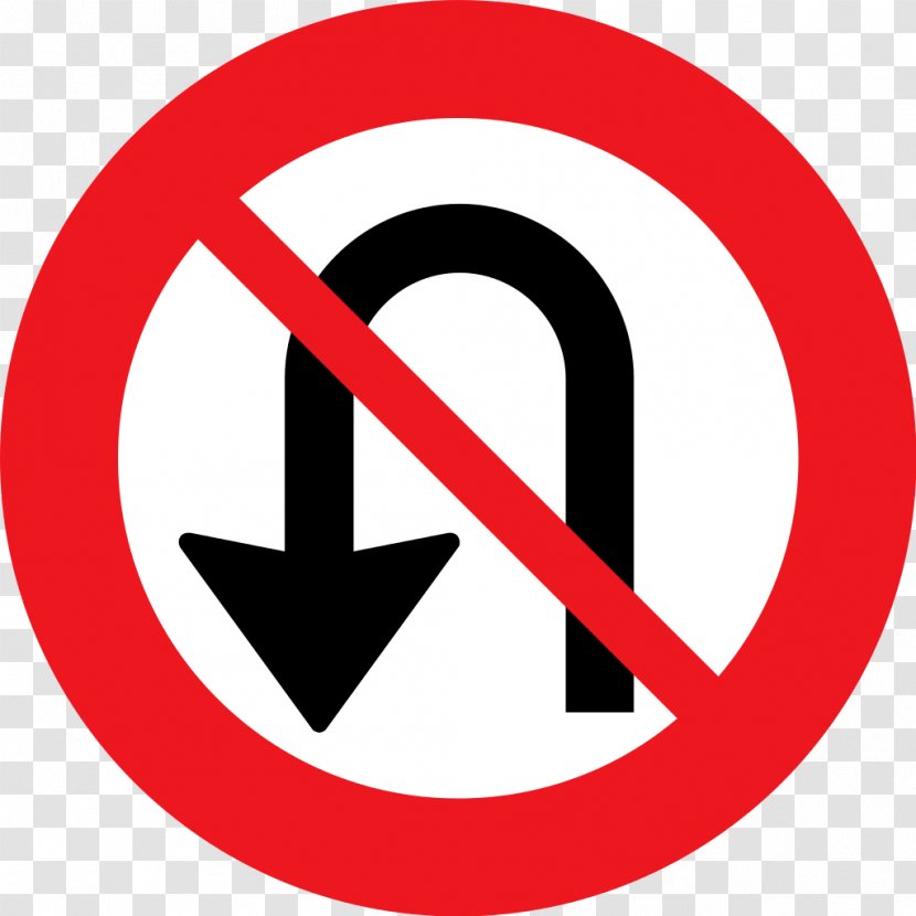 Traffic Sign U-turn No Symbol - Logo Transparent PNG