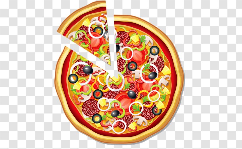 Cut The Pizza Junk Food Pita Restaurant - European Transparent PNG