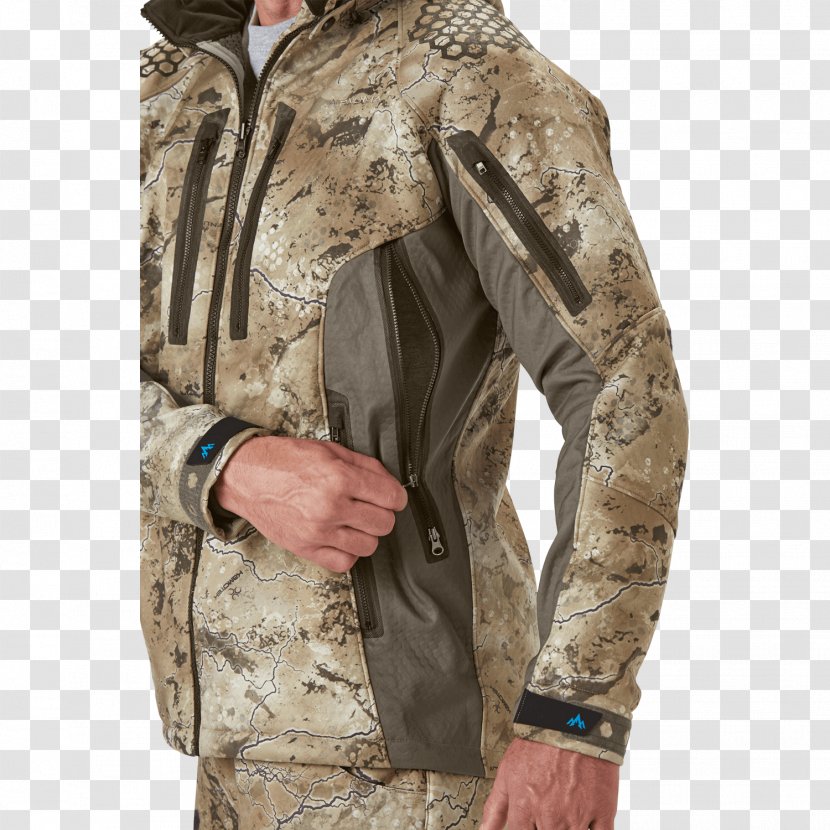Jacket Bowhunting Camouflage Clothing - Tshirt Transparent PNG