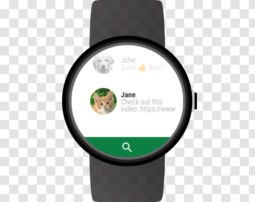 Wear OS Smartwatch Android - Web Browser Transparent PNG