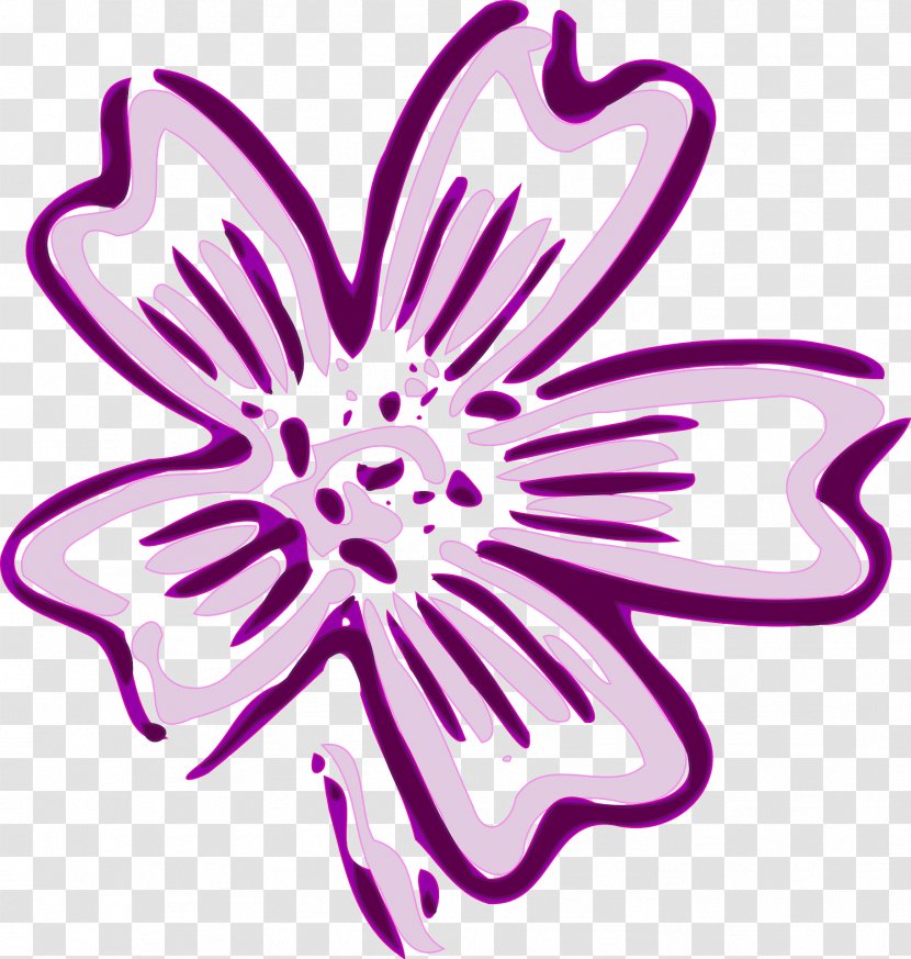 Flower Purple Violet Orchid Clip Art - Magenta - Lilac Transparent PNG