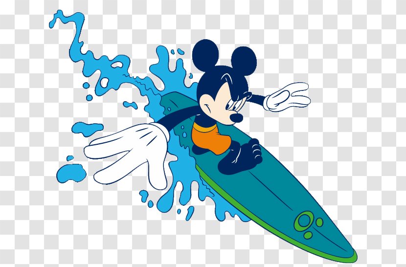 Mickey Mouse Pluto Surfing Clip Art - Organism Transparent PNG