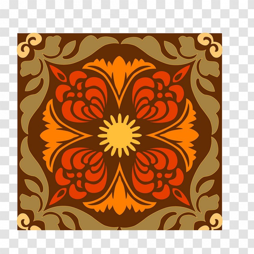 Motif Chinoiserie Clip Art - Symmetry - Floral Design Transparent PNG