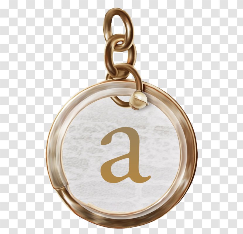 Letter Alphabet Pendant Font - Gold - Metal Lanyards Jewelry Transparent PNG