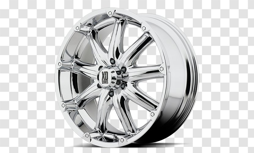 Alloy Wheel Rim Custom Off-roading - Black And White - Automotive System Transparent PNG