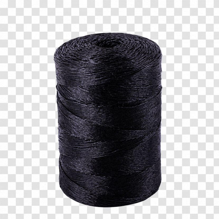 Black Thread Leather Twine Textile - Cylinder - Denim Transparent PNG