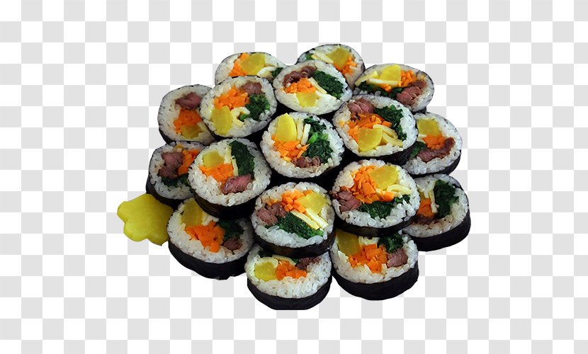 Gimbap Korean Cuisine Sushi Bulgogi Rice Noodle Roll Transparent PNG