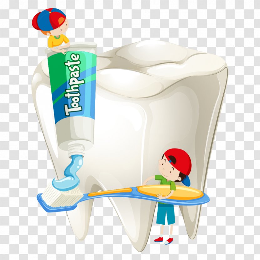 Tooth Fairy Dentistry Clip Art - Squeezing Toothpaste Cartoon Boy Transparent PNG