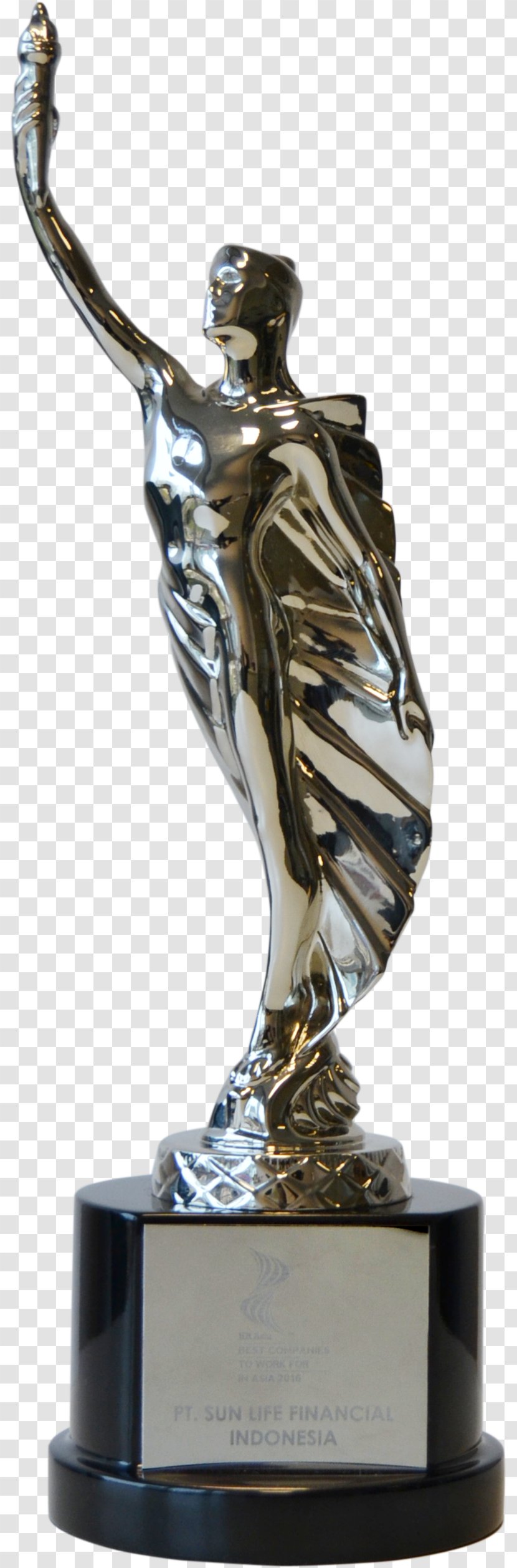 Trophy Award Sun Life Financial Figurine Indonesia - Classical Sculpture Transparent PNG