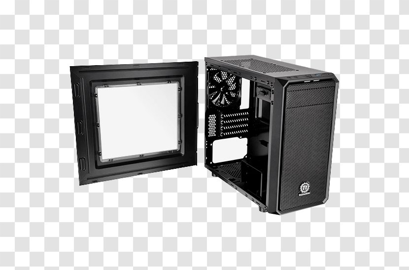 Computer Cases & Housings Power Supply Unit MicroATX Thermaltake - Motherboard - Versa Transparent PNG