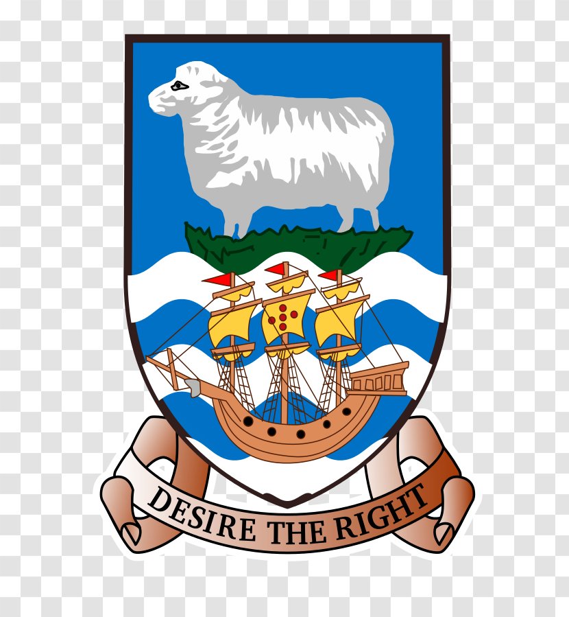 Coat Of Arms The Falkland Islands Flag British Overseas Territories - Artwork Transparent PNG