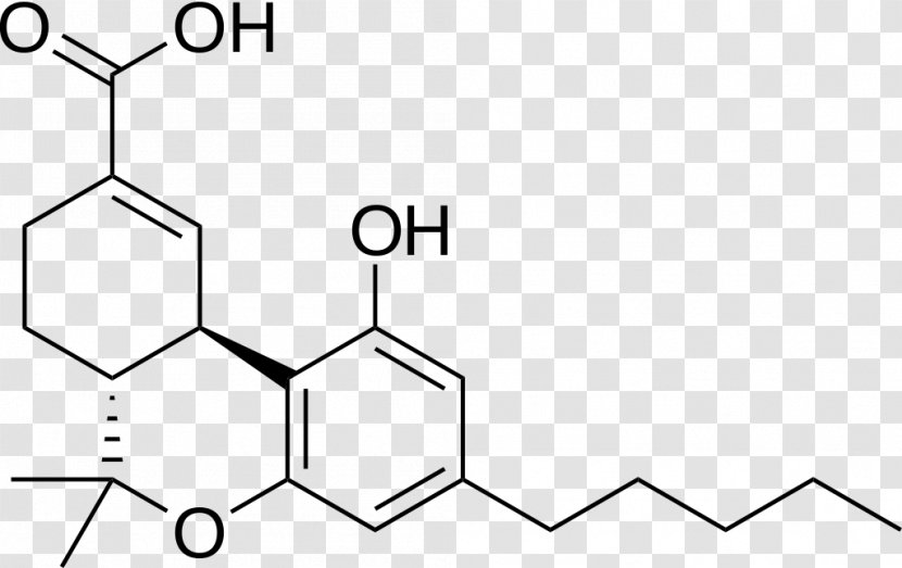 11-Nor-9-carboxy-THC Tetrahydrocannabinol Medical Cannabis 11-Hydroxy-THC - Black Transparent PNG