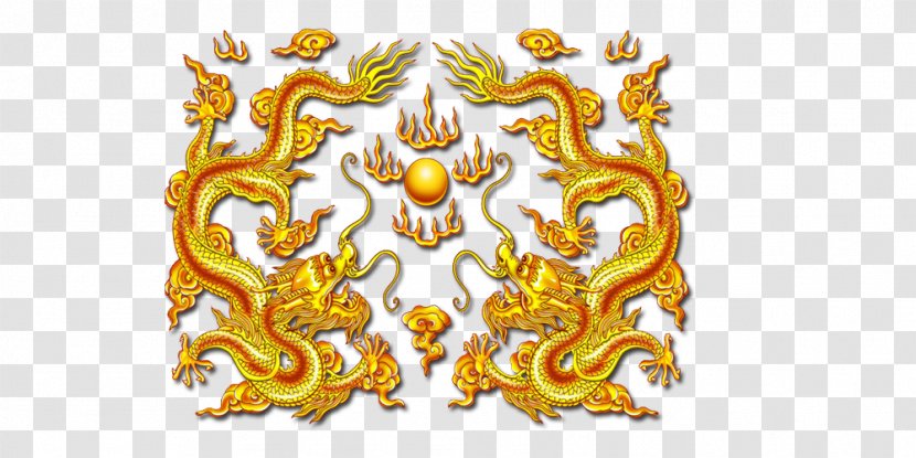 Chinese Dragon Computer File - Dragons Playing With A Pearl Transparent PNG