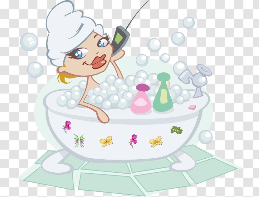 Bubble Bath Bathing Bathtub Clip Art - Set Transparent PNG