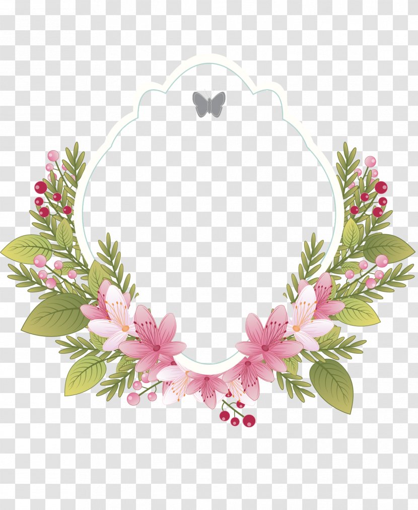 Flower Vintage Clothing Picture Frame Wedding Invitation - Rose - Floral Label Transparent PNG