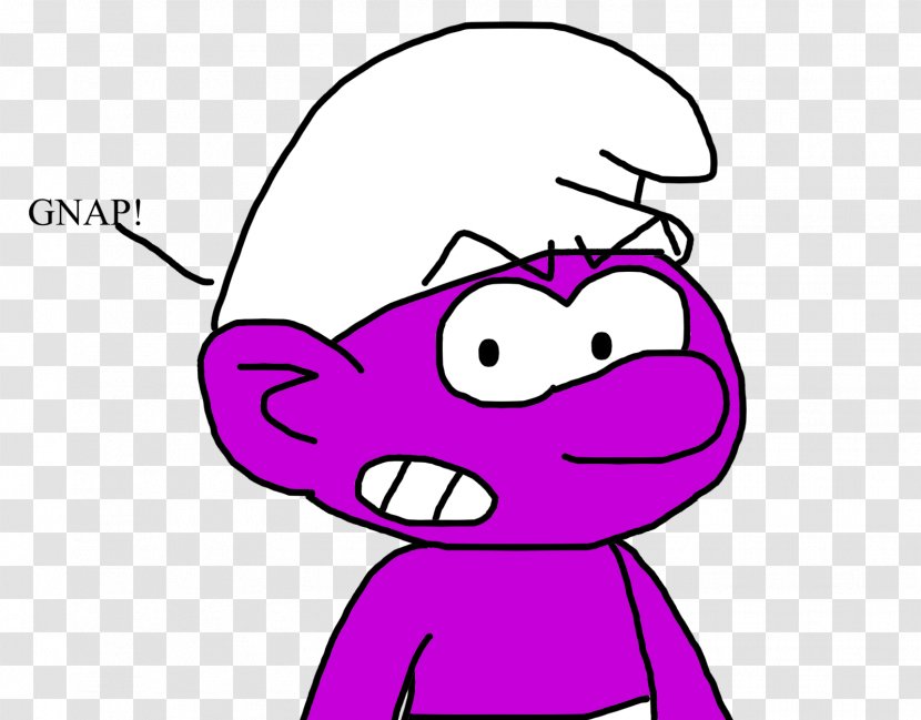 The Smurfs Line Art Magenta - Silhouette - Purple Transparent PNG