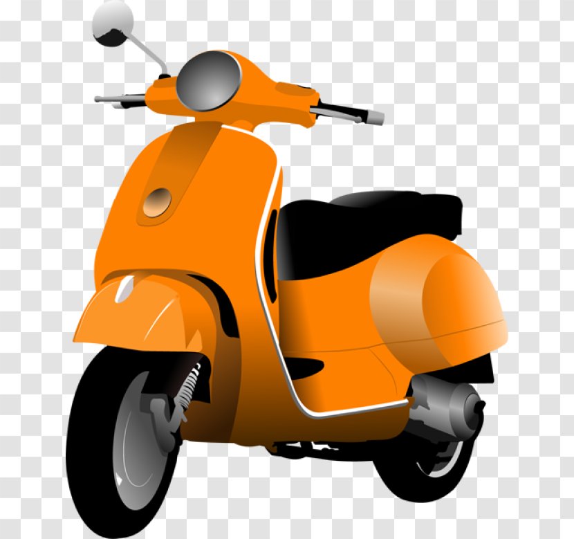 Scooter Car Motorcycle Moped Clip Art - Vehicle - Cliparts Transparent PNG