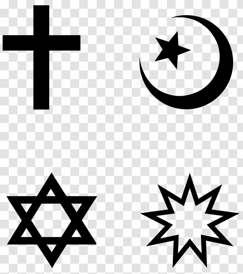 The Star Of David Flag Israel Judaism - Black And White Transparent PNG