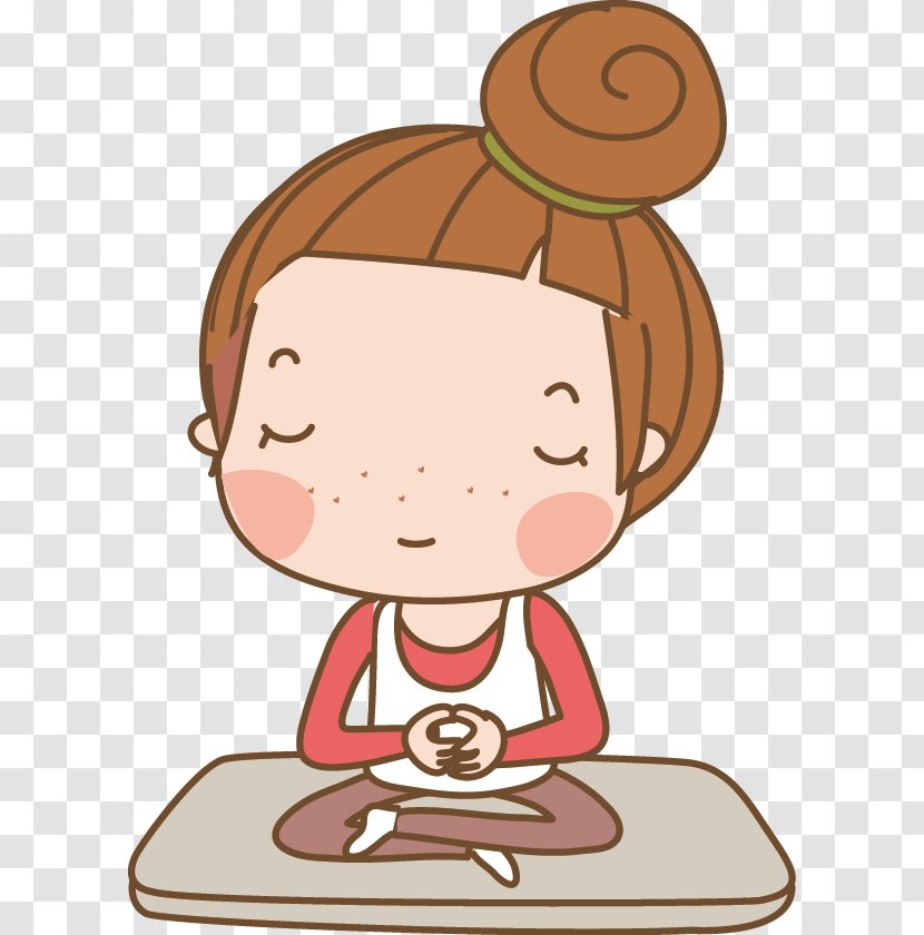 Yoga Cartoon - Samadhi - Toddler Finger Transparent PNG