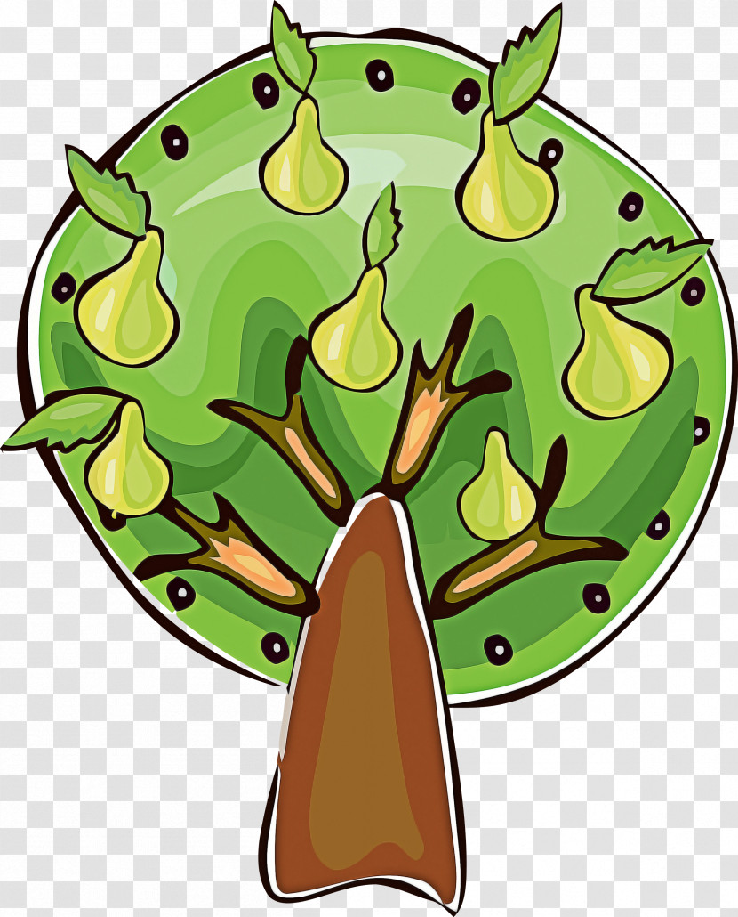 Green Cartoon Tree Plant Transparent PNG
