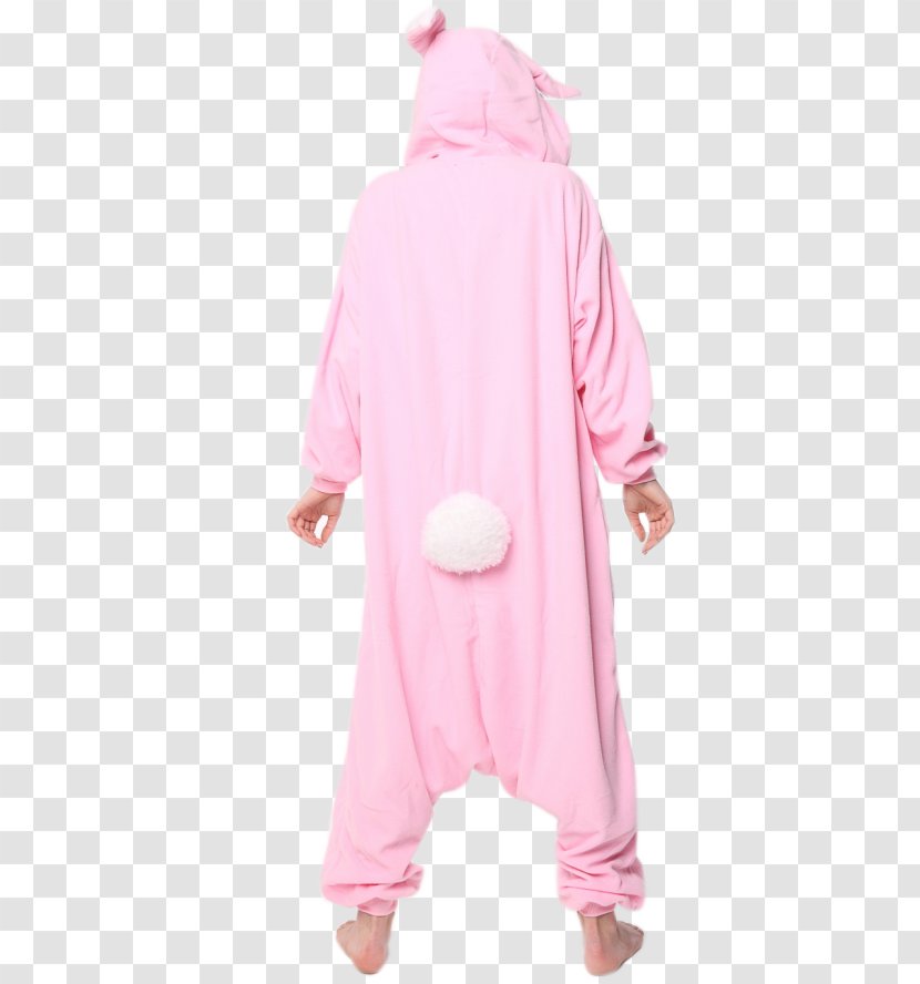 Robe Pajamas Costume Kigurumi Poland - Sleeve - Pink Bunny Ears Transparent PNG