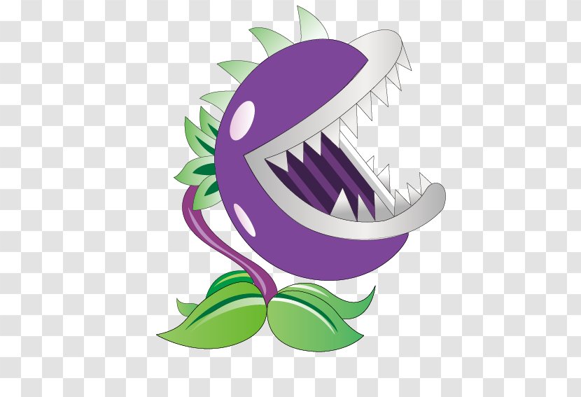 Plants Vs. Zombies 2: It's About Time Paint By Number Digital Painting - Silhouette - Piranha Transparent PNG