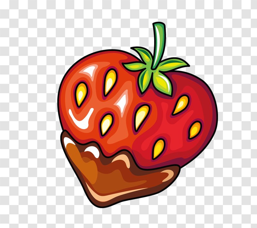 Strawberry Illustration - Oil Painting - Hand-painted Transparent PNG