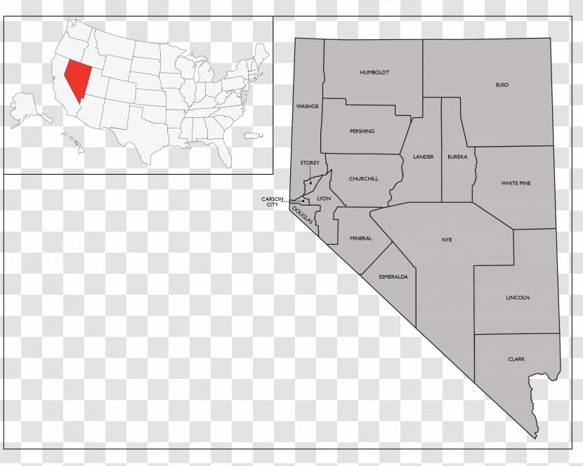 Map Floor Plan - Area - Nevada Transparent PNG