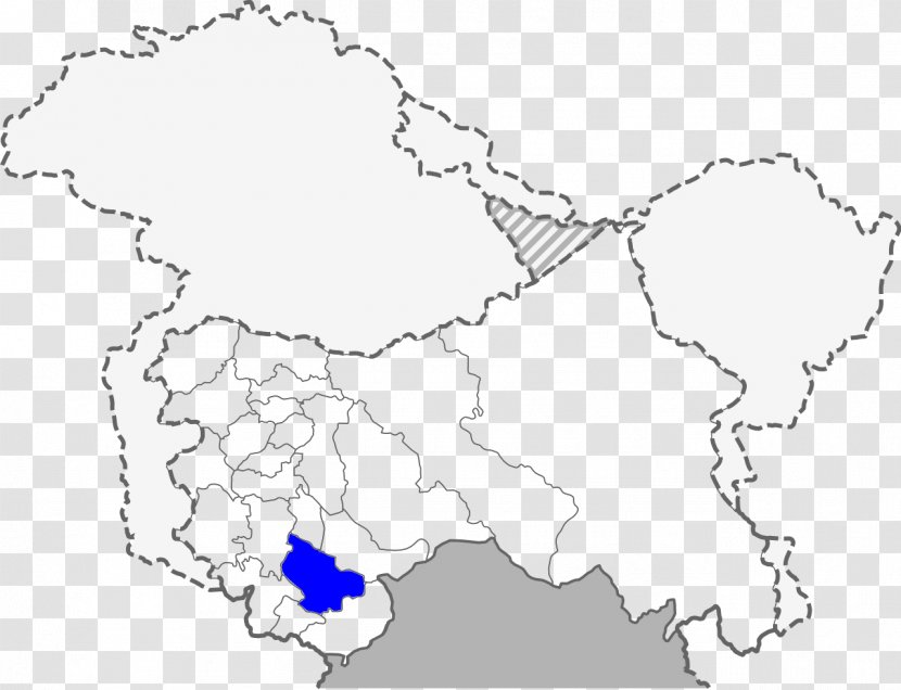 Jammu Ganderbal District Reasi Ramban Rajouri - Line Art - Map Transparent PNG