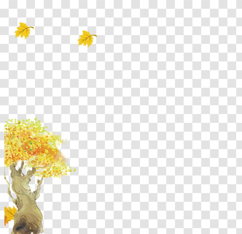 Tree Autumn - Ink Transparent PNG