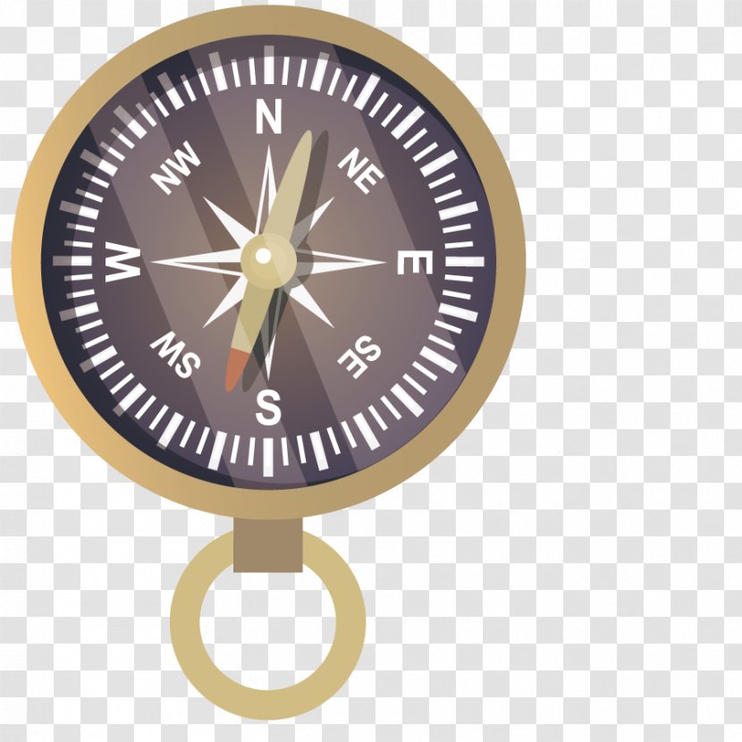 Compass Navigation Icon - Vector Metal Transparent PNG