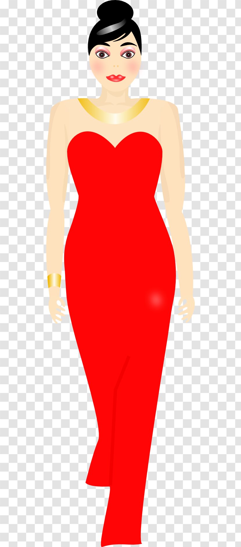 Dress Formal Wear Prom Gown Clip Art - Cartoon - Cliparts Transparent PNG