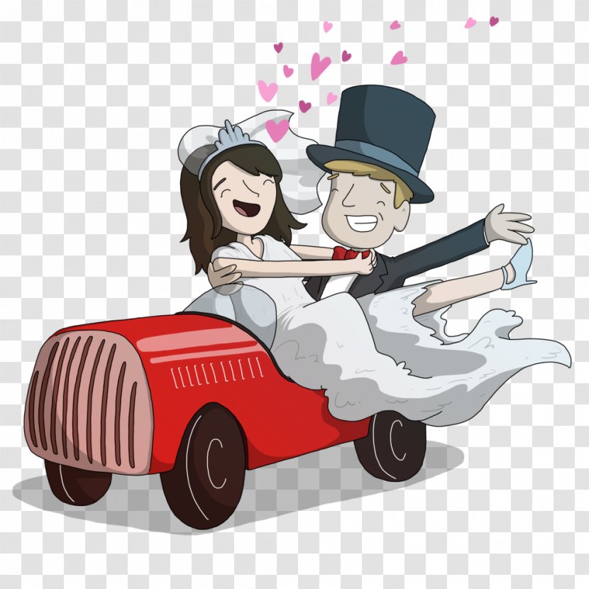 Cartoon Clip Art - Email - Just Married Transparent PNG
